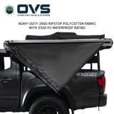 HD Nomadic 270 LT Awning - Driver Side - Dark Gray With Black Travel Cover Universal Fabric