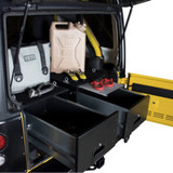 Overland Vehicle Systems Cargo Box and Cargo Box with Working Station