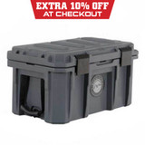 D.B.S. - Dark Grey 53 QT Dry Box with Drain, and Bottle Opener