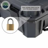 D.B.S. - Dark Grey 95 QT Dry Box With Drain and Bottle Opener lock point
