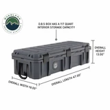 D.B.S. - Dark Grey 117 QT Dry Box With Drain and Bottle Opener dimensions