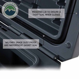 D.B.S. - Dark Grey 117 QT Dry Box With Drain and Bottle Opener seal