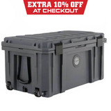 D.B.S. - Dark Grey 169 QT Dry Box with Wheels, Drain, and Bottle Opener
