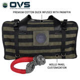 Large Recovery Bag with Handle & Straps - #16 Waxed Canvas Storage Front