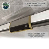 HD Nomadic 270 Degree Driver Side Awning with Bracket Kit for Mid - High Roofline Vans Velcro