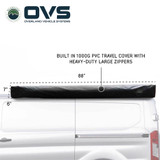 HD Nomadic 270 Degree Driver Side Awning with Bracket Kit for Mid - High Roofline Vans Travel Cover