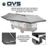 HD Nomadic 270 Degree Driver Side Awning with Bracket Kit for Mid - High Roofline Vans Top
