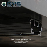 HD Bushveld 2 Person Cantilever Hard Shell Roof Top Tent Grey Body & Tan Rainfly Rail