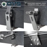 HD Bushveld 2 Person Cantilever Hard Shell Roof Top Tent Grey Body & Tan Rainfly Latches