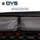 HD Nomadic 270 LTE Awning - Driver Side - Dark Gray with Black Travel Cover Universal Strap
