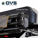 HD Nomadic 270 LTE Awning - Driver Side - Dark Gray with Black Travel Cover Universal Truss