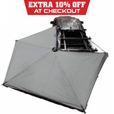 HD Nomadic 270 LTE Awning - Driver Side - Dark Gray with Black Travel Cover Universal