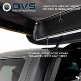 HD Nomadic 270 LTE Awning - Passenger Side - Dark Gray with Black Travel Cover Universal Base