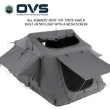HD Nomadic 3 Person Standard Soft Shell Roof Top Tent, Grey Body & Green Rainfly Bare