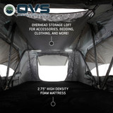 HD Nomadic 3 Person Standard Soft Shell Roof Top Tent, Grey Body & Green Rainfly Internal