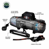 SCAR 10S - 10,000 lbs. Rated Synthetic Rope Winch inner workings