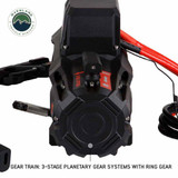 SCAR 10S - 10,000 lbs. Rated Synthetic Rope Winch 3 stage planetary gear