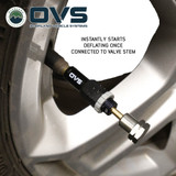 4 Piece Adjustable Tire Deflator Kit & Storage Bag - (PSI 10-30 lbs.) Installed