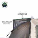 LD TACT Truck Bed Tents - Tan Body & Green Rainfly rods