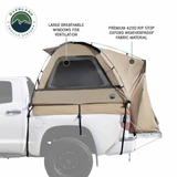 LD TACT Truck Bed Tents - Tan Body & Green Rainfly side