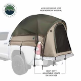 LD TACT Truck Bed Tents - Tan Body & Green Rainfly 3/4 side