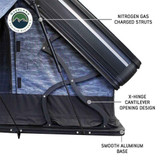 XD Everest Cantilever Aluminum Roof Top Tent - Grey Body & Black Rainfly x hinge