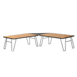 Kick It Collapsable Camp Table - Wood Base & Storage Bag