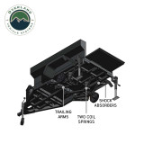 Off Road Trailer - Military Style With Full Articulating Suspension line art Off Road Trailer - Military Style With Full Articulating Suspension line art