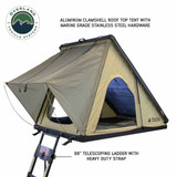 LD TMON Clamshell Aluminum Hard Shell Roof Top Tent - 2 Person  3/4