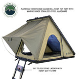 LD TMON Clamshell Aluminum Hard Shell Roof Top Tent 3 Quarter