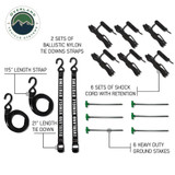 XD Nomadic 270 Degree Awning W/Lights & Black Out Stakes, Straps, and Guide Lines