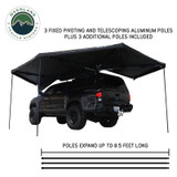 XD Nomadic 270 Degree Awning & Wall Kit Combo - Lights, Black Out, Black Body , Trim, and Travel Cover