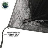 Hub Centric Ground Tent - Black Body & Grey Rainfly with Tarp
