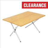 Kick It Bi-Fold Camp Table - Wood Base & Storage Bag