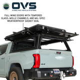 Expedition - Pro+ Truck Cap W/ Full Window Wing Doors, and 3rd Brake Light Open 3 Quarter