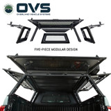 Expedition - Pro+ Truck Cap W/ Full Window Wing Doors, and 3rd Brake Light Open