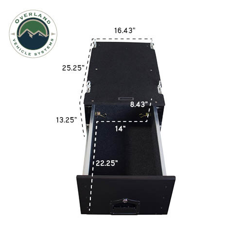 Cargo Box With Slide Out Drawer Size -Camping Storage Box