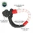 Soft Shackle 3/8" x 23" 36,000 LB. with Loop & Abrasive Sleeve  Front