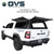 Expedition Pro+ Truck Cap for 2019-2027 RAM 1500 5.7 ft Bed - Full Window Doors Open 3 Quarter