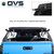 Explorer Soft Shell for 2016-2023 Toyota Tacoma 5 ft Bed - Black Canvas with Aluminum Frame Rear Open