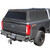 Explorer Soft Shell for 2017-2026 Ford F-250 / F-350 6.8 ft Bed - Black Canvas with Aluminum Frame 3 Quarter