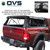 Explorer Soft Shell for 2009-2026 RAM 2500/3500 6.4 ft Bed - Black Canvas with Aluminum Frame 3 Quarter Open