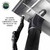 HD Nomadic 90 Degree Awning - Grey Body, Green Trim & Black Travel Cover Guide Line Attachment Point