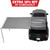 HD Nomadic 90 Degree Awning - Grey Body, Green Trim & Black Travel Cover Top
