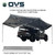 HD Nomadic 270 Degree Awning - Passenger Side - Dark Gray Awning With Black Cover Poles
