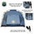 XD Khumbu 2 Swag Ground Tent w/ Black Out, Blue Fabric, and Storage Bag Front