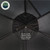Hub Centric Ground Tent - Black Body & Grey Rainfly Corner