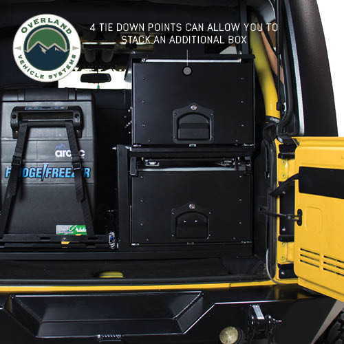 Cargo Box With Slide Out Drawer Size -Camping Storage Box