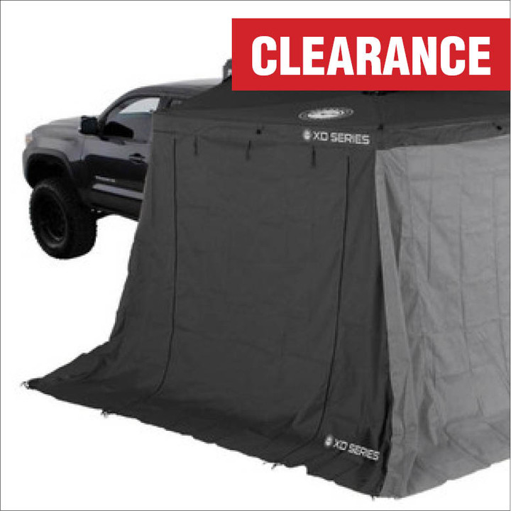XD Nomadic 270 LTE Awning Walls - Black Fabric and Trim Wall 1 & 2
