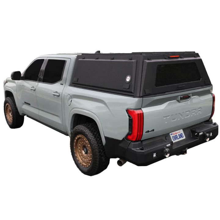 Expedition Truck Cap for 2022-2027 Toyota Tundra 5.5 ft Bed - Full Wing Doors 3 Quarter